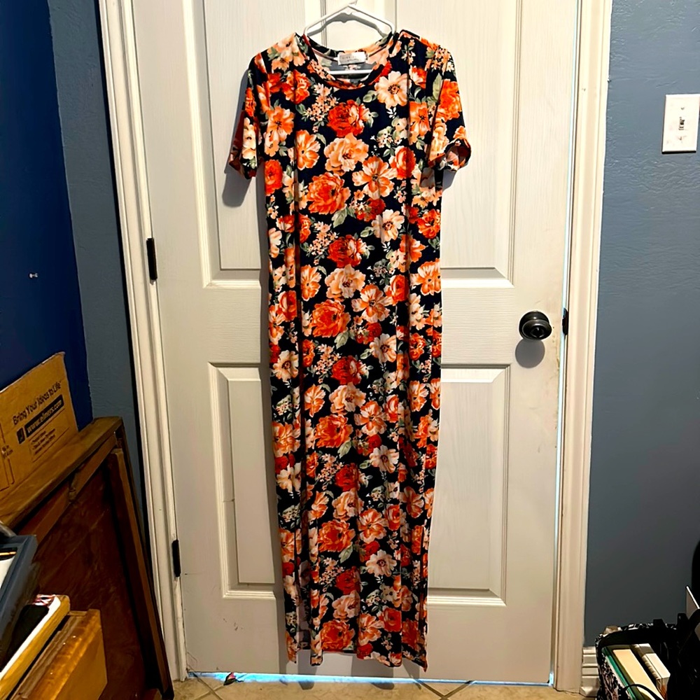 Floral print maxi dress